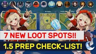 7 NEW 1.5 Housing TREE Loot Spots! 1.5 Preparation Check-List! | Genshin Impact #Sponsored