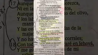 Habacuc 3:17-19 Aunque la higuera no florezca,#Con todo, yo me alegrar&eacute; en Jehov&aacute;,