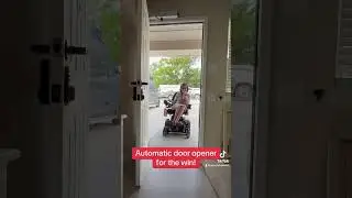 Automatic door opener for the win!#Disability #Disabled #CerebralPalsy #fyp #foryou #Accessibility