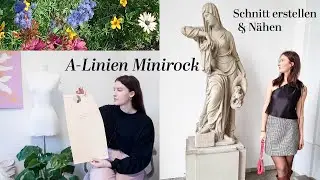 A-LINIEN MINIROCK N&Auml;HEN | eigenen Schnitt f&uuml;r einen easy Minirock erstellen & n&auml;hen