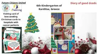 Visiting card of love sending Christmas cards to hospitals with cancer patients