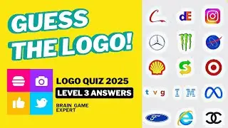 Logo Quiz 2025 Level 3 Full Answer | Guess the Logo Game Trivia | 15 Popular Brands