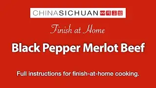 Black Pepper Merlot Beef - Finish at Home