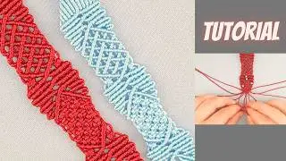 Macramé Bracelet or Bookmark Using Margaretenspitze Lace Method