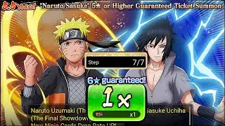 STEP 7! MEGA RARE GUARANTEED! Naruto/Sasuke TFS Guaranteed Ticket Summon 5.5 Years Anniversary