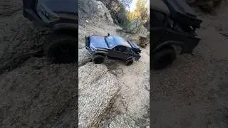 Exiting the scale trail at Rainbow Canyon Road with the Element Knightrunner