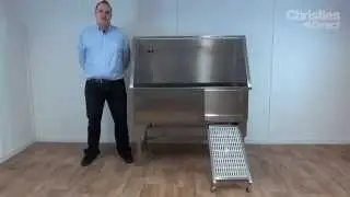 TX 130 Stainless Bath Tub with Ramp by Groom Professional