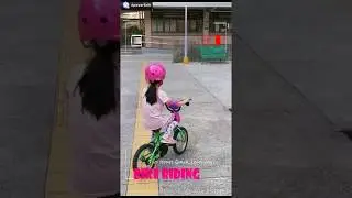 Emily's  first time bike riding
