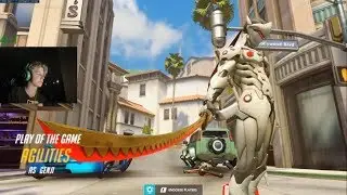 Overwatch Sick Genji Gameplay By Agilities With 11 Dragonblade Kills