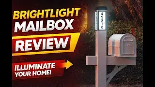 Review - Brightlight Mailbox, Two Door Premium Aluminum Mailbox and Post with Solar Addre
