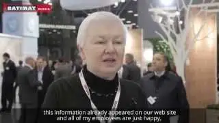 Лариса Новикова KERAMA MARAZZI &ndash; BATIMAT RUSSIA 2015