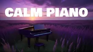 (No ads) Purple Wheat Field Sunset &ndash; Dreamy Relaxing Piano Music