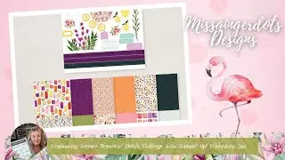 Scrapbooking Summer Memories  | July Sketch Challenge with Stampin&rsquo; Up! Celebratory Sips