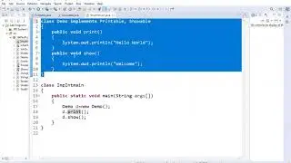 CORE JAVA - P11 CSE61 Implementing multiple Interfaces (CSE Department)