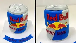 Red Bull Cake Tutorial for Beginners