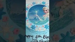 6th Birthday Celebration #birthday #celebration #elsa #cake