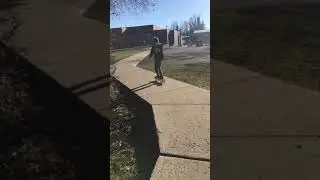 Ollie down a curb