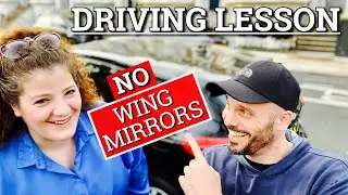 Reverse Parallel Parking NO WING MIRRORS (Marta driving lesson)