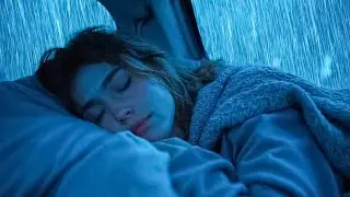 Durma em 3 Minutos: Chuva Pesada e Trovões Caindo sobre um Carro Velho na Noite Escura