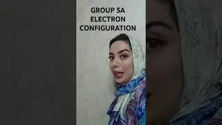 Group 5A electron configuration. #chemistry #english #education