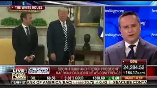 Nile Gardiner on Fox Business discussing President Trump's meeting with Emmanuel Macron