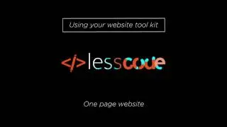 0.2  Using your website toolkit