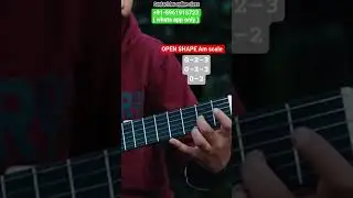 A minor scale Open shape | #shorts #msacademy #guitar #guitarlesson #scale