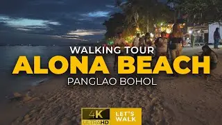 Alona Beach night walk | Lively nightlife, restaurants, beach vibes & walking tour in Panglao Bohol