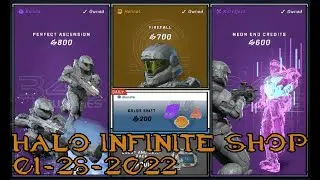 Halo Infinite Shop | 01-28-22 | *NEW* COLOR SHIFT, PERFECT ASCENSION, FIREFALL, NEON END CREDITS
