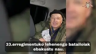 Antonovkako zibilek eskerrak eman dizkiete 33. erregimentuko soldaduei erreskatatzeagatik