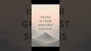 Turn pain into power: Peace is your greatest success ✨