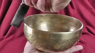 Поющая чаша Премиум  Ваджра 18 см, Ми 642 Гц, Ля 218 Гц