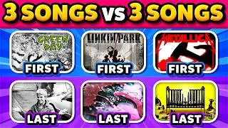 Save One ALBUM per ROCK Bands 🔥🎸 First vs Last (3 songs vs 3 songs)