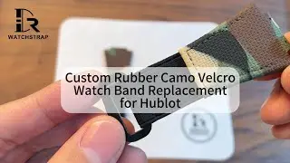 New 2025: Custom Rubber Camo Velcro Watch Band Replacement for Hublot | Drwatchstrap
