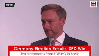 Germany Election Results | Free Democratic Party (FDP)'s HQ in Berlin | Original Language