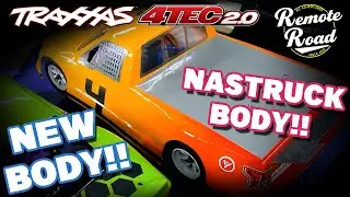 Nastruck Body gets Paint and Custom Vinyl for 1/10 Scale Traxxas 4tec 2.0 Brushed