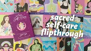 sacred self-care oracle // flip through