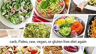 Spiralizer 7-Blade Vegetable Slicer, Best Veggie Pasta Spaghetti Maker for Keto/Paleo/Gluten-Free