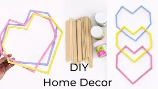 Ice Cream Stick Wall Decor | DIY Ideas | Craft Ideas | Wall Decor | Home Decor | Room Makeover