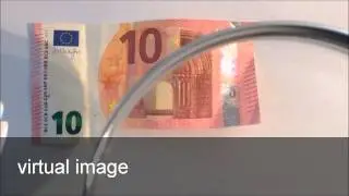 Real image vs. virtual image - lens / magnifier