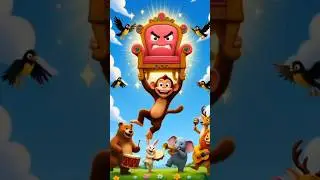 The Lazy Monkey's Magic Chair 🪑#shorts#ai#comedy