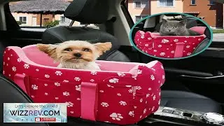 Cullaby Center Console Dog Car Seat for Small Dogs Under 15 lbs