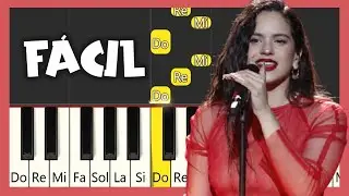 Rosalía - Me quedo contigo - TUTORIAL DE PIANO FÁCIL