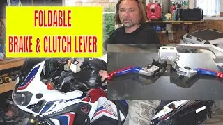 Обзор и установка складного рычага сцепления и тормоза на Honda Africa Twin