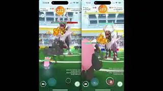 Pokemon Go -  Boss Fight - Mega Houndoom Raid Duo (Charge Attack: Flamethrower) - Difficulty: ★★★☆☆