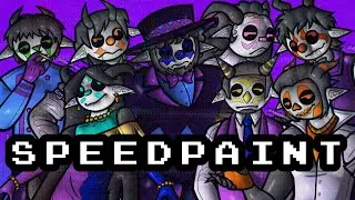 Airship Employees & Magician [Speedpaint Compilation Original Characters]