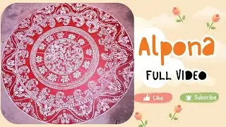 Alpona painting 🖌🎨 full video #durgapujo #festival