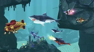 Hungry shark game play ll pro gaming ll unlimited money 💰 all shark killing...