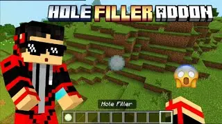 How to use hole filler in Minecraft Pe/Bedrock 🤯 #minecraft #viralvideo