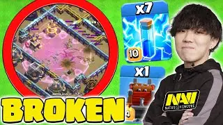 Клаус Зап Бревнопусковая Королева ВПЕЧАТЛЯЮЩИЙ Геройский прыжок (Clash of Clans)